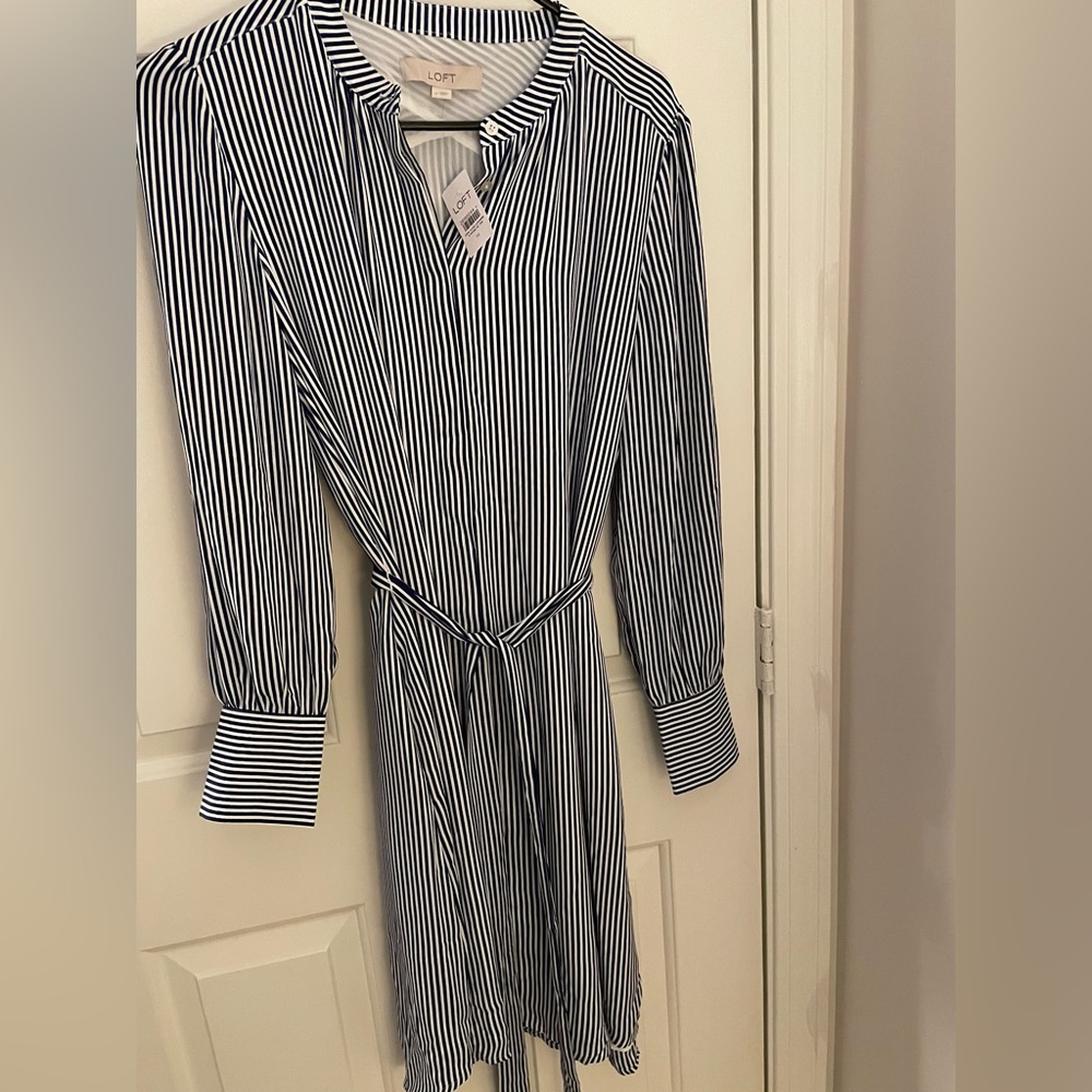LOFT M Shirt Dress NWT